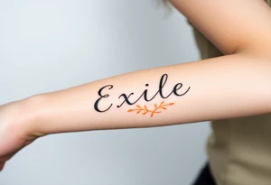 Exile in font IM Fell DW Pica tattoo idea