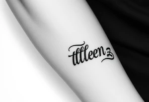 Combine the names rosela dashi and thellenze for a tattoo tattoo idea