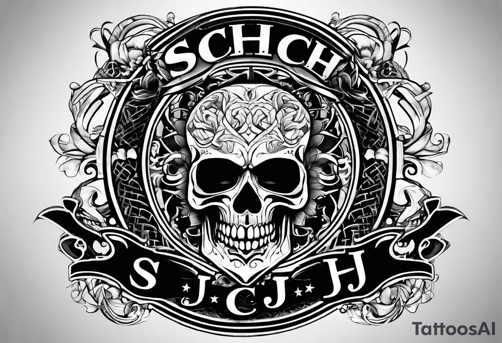 initials

S. C.  H.  J. tattoo idea