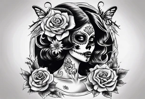 Catrina y catrin enamorados tattoo idea