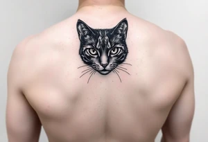 black cat tattoo idea