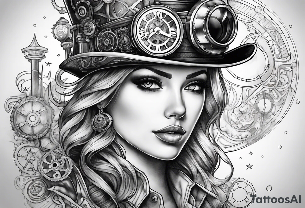 Steampunk tattoo idea