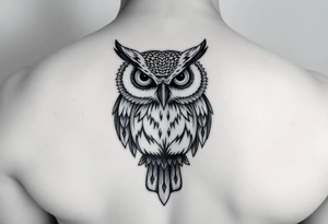 ovo drake owl with time stamp 5:55 tattoo idea