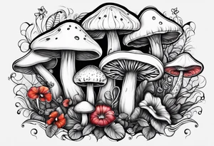 "Graceful Mushrooms" tattoo idea