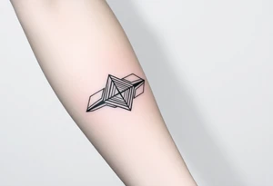 geometric lines tattoo idea