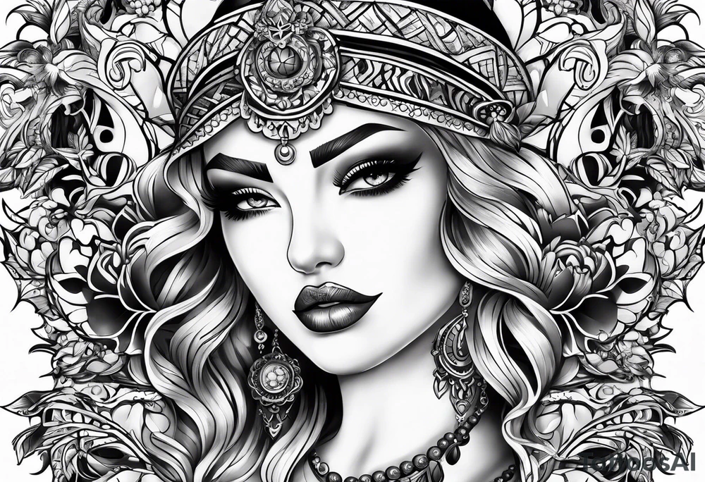 leather thong tattoo idea