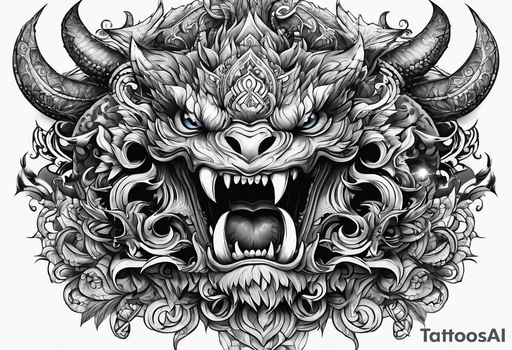 Monster within tattoo idea