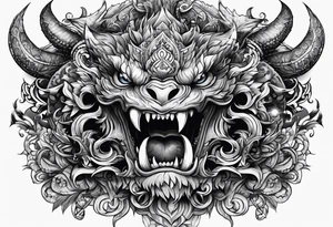 Monster within tattoo idea