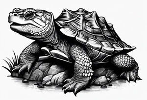 alligator snapping turtle tattoo idea