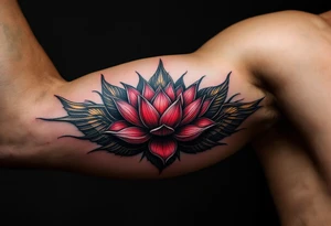 ideas with lotus, egyptian theme (make red and black) tattoo idea