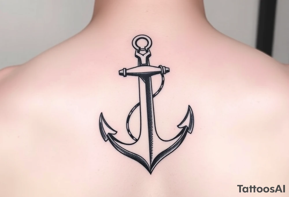 Anchor with W tattoo idea