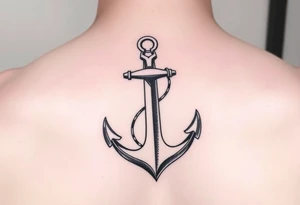 Anchor with W tattoo idea