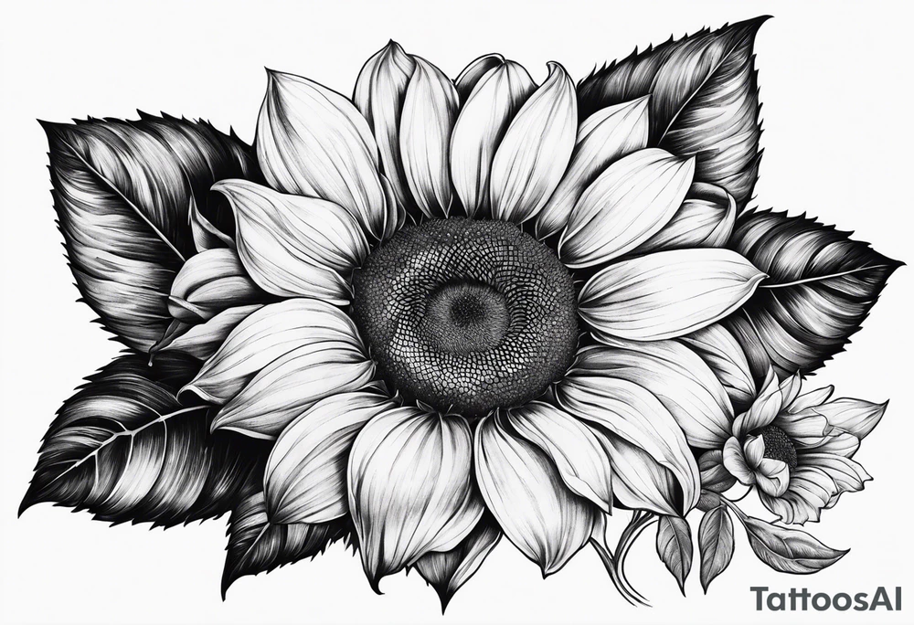 Tournesol,  Fleur roses , Caméra, vague , palmier tattoo idea