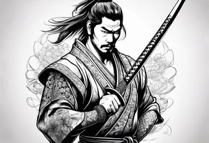 samurai sword tattoo idea