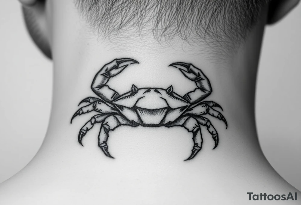 Sign of a caner a crab tattoo idea