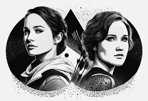 katniss everdeen and peeta mellark tattoo idea