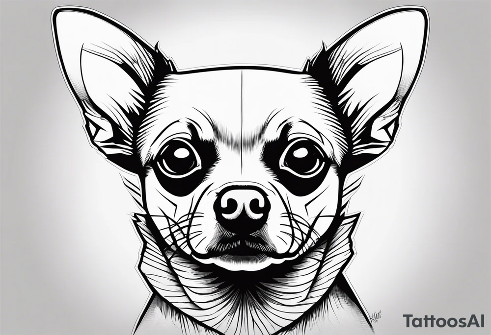 Lab head 
Pit head
Chihuahua head tattoo idea