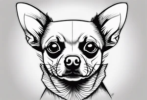 Lab head 
Pit head
Chihuahua head tattoo idea