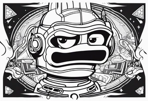 Futurama Bender Head tattoo idea