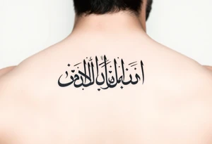 Maktub in Arabic calligraphy tattoo idea