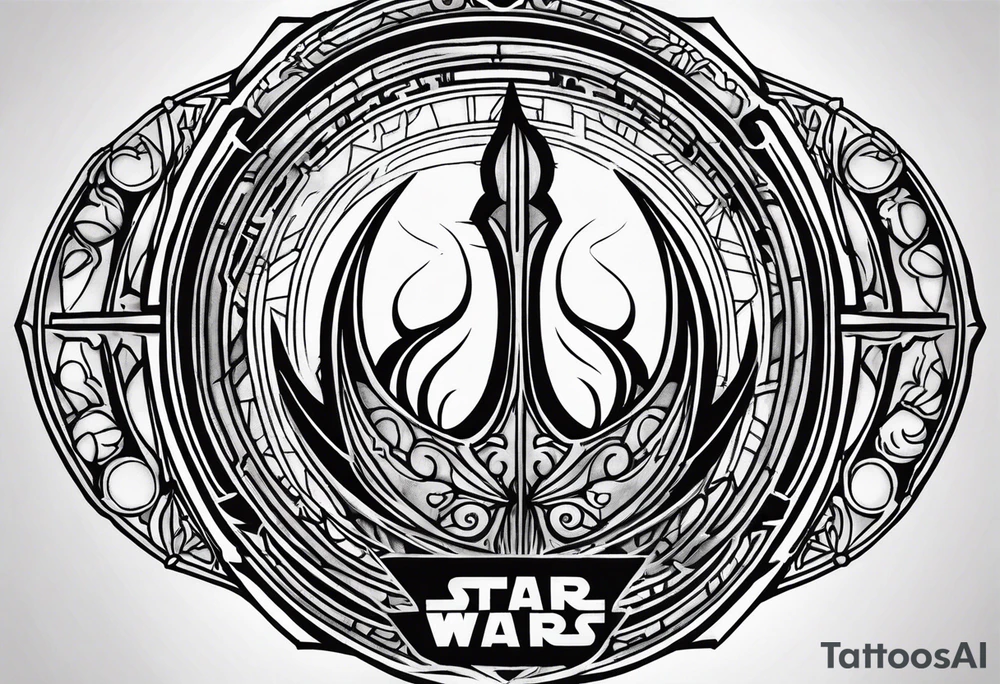 Star Wars Jedi logo tattoo idea
