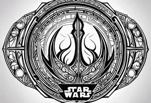 Star Wars Jedi logo tattoo idea