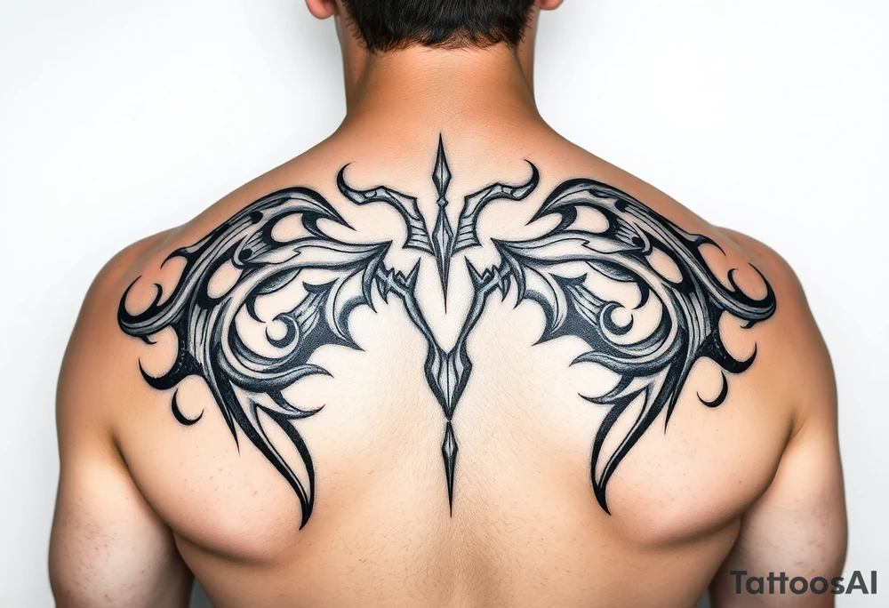 Aquarius tribal tattoo idea