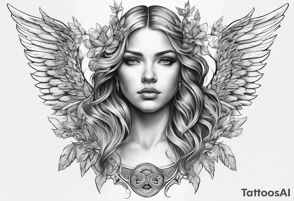 corporaste cor meum angel tattoo idea