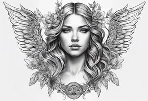 corporaste cor meum angel tattoo idea