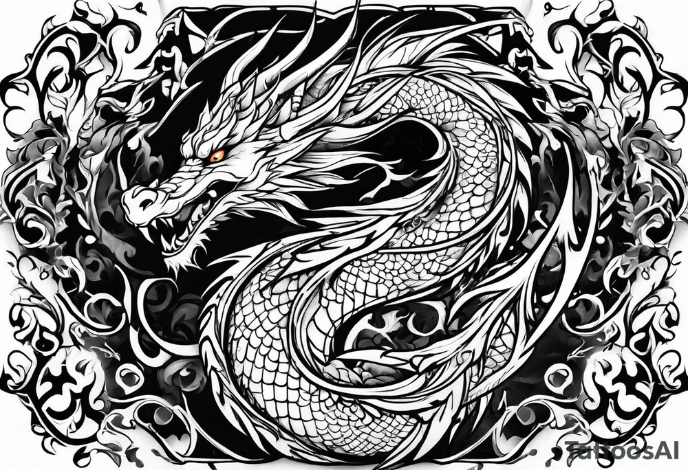Fire Dragon tattoo idea