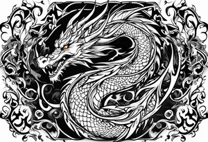 Fire Dragon tattoo idea