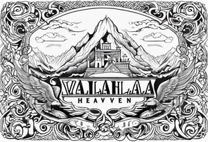 Valhalla heaven gods tattoo idea