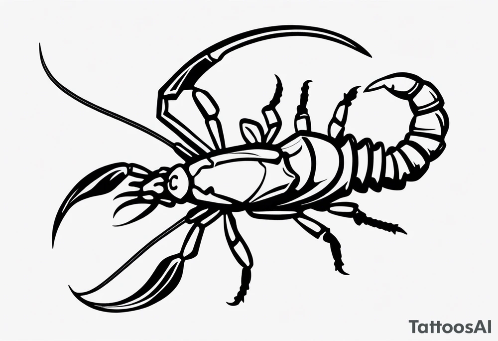small scorpion tattoo idea