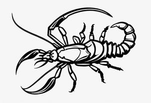 small scorpion tattoo idea