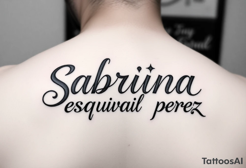 name tattoo designs for Sabrina esquival perez tattoo idea