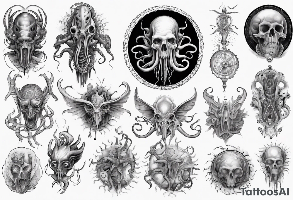 lovecraft myth tattoo tattoo idea