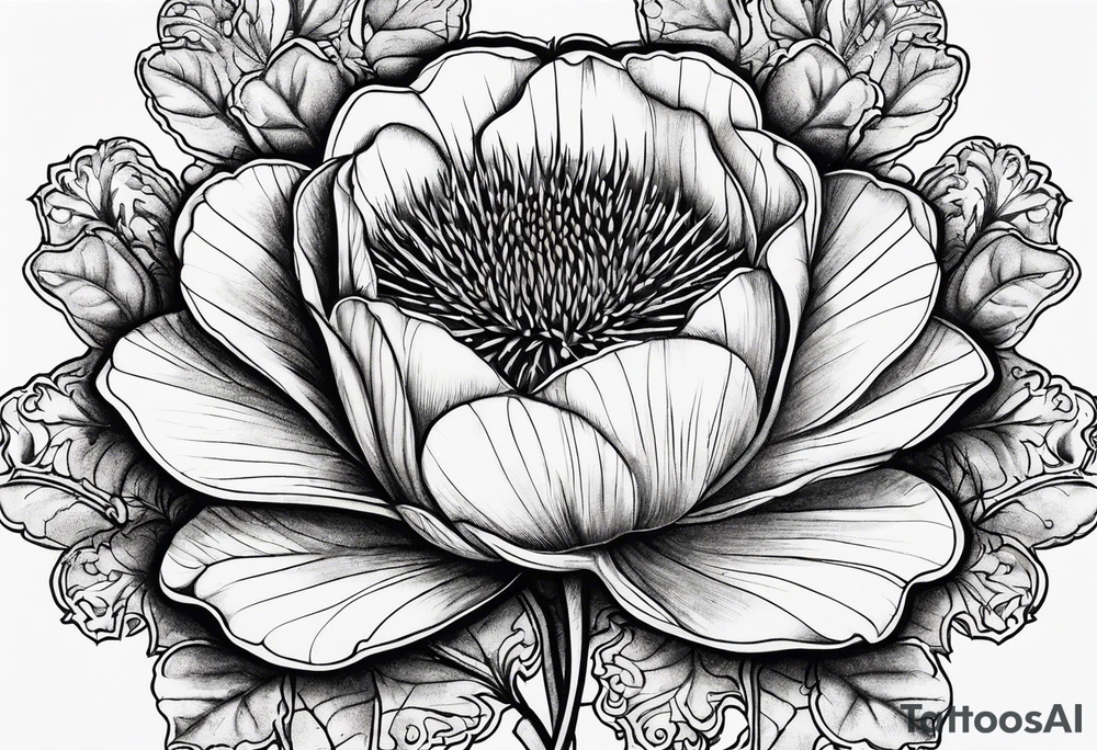 Scottish thistle, 4 leaf clover, Tudor rose tattoo idea