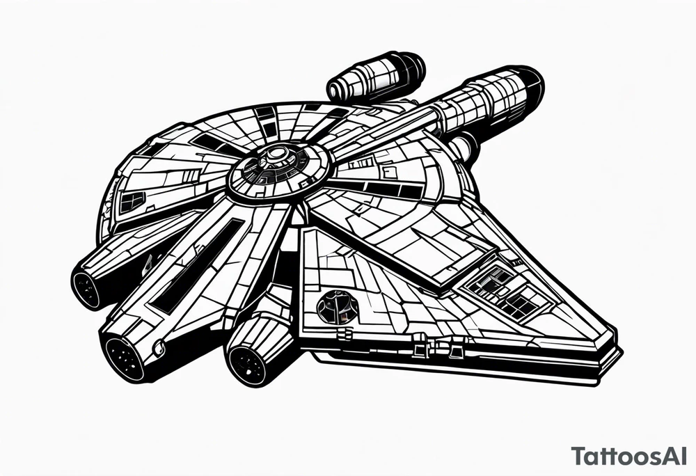 Millennium falcon tattoo idea