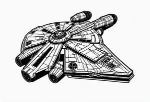 Millennium falcon tattoo idea