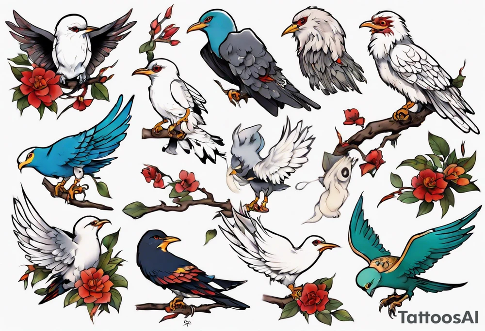 free bird tattoo idea