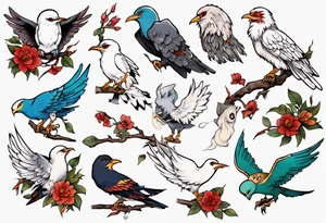 free bird tattoo idea
