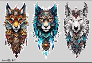 fantasy animal tattoo idea