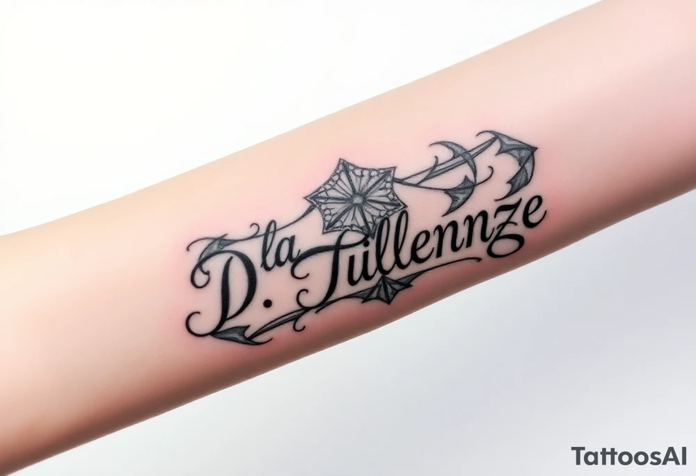 Combine the names rosela dashi and thellenze for a tattoo tattoo idea