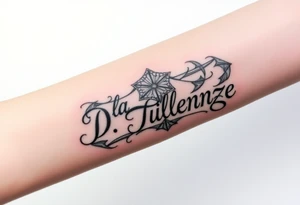 Combine the names rosela dashi and thellenze for a tattoo tattoo idea