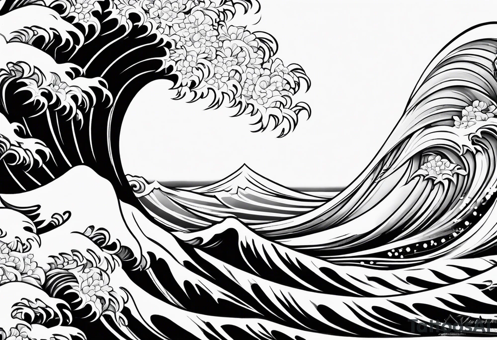waves tattoo idea