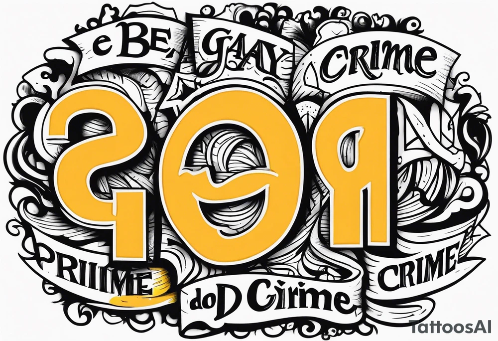 Be Gay Do Crime tattoo idea