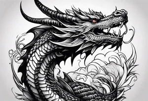 forearm dragon tattoo tattoo idea
