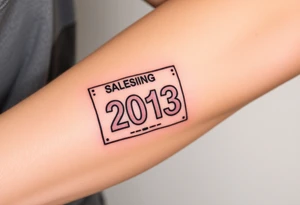 Racing half marathon bib 2013 purple and gold running safety pins tattoo idea