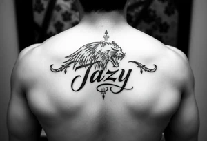 remembrance of a deceased bestfriend with the name Jazy incorporated tattoo idea