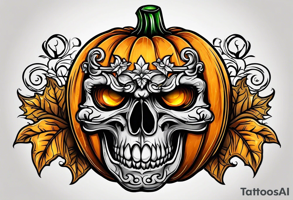 Pumpkin tattoo idea